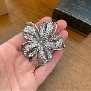 Crystal Flower Brooch - NEW